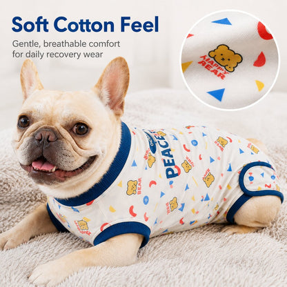 Ortekor Dog Recovery Suit for Post-Surgery Belly Protection - Soft Cone Alternative Onesie for Spay, Neuter & Anti-Lick Care