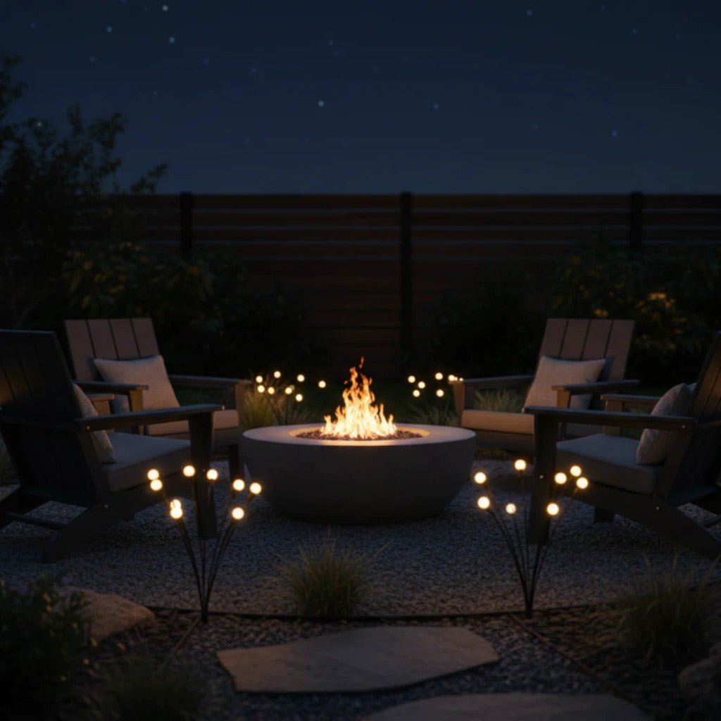 Swaying LED Garden Stakes Solar Powered Outdoor Pathway Lights Warm White Waterproof Decorative Lawn Accent Lighting for Yard Patio Walkway