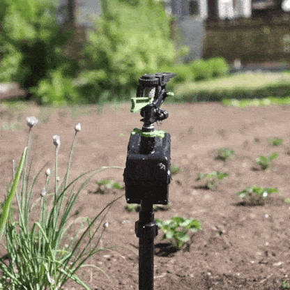 Ortekor Motion Activated Sprinkler with Solar Power & Customizable Coverage | Effective Garden Protection Against Animals