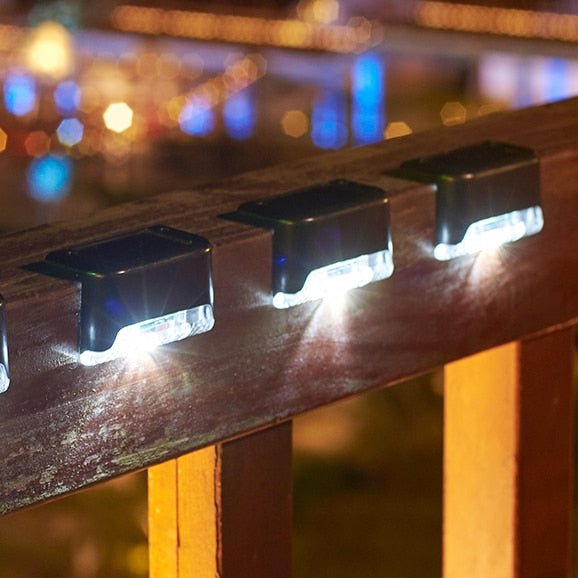 LED Step Light Solar Powered Waterproof 2-Inch ABS Housing for Deck Pathway Garden Stairs Night Safety Outdoor Lighting