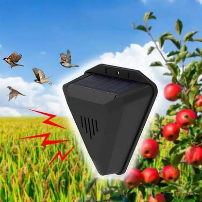 Humane Solar Powered Wildlife Deterrent System with Rotating Sound Technology for Yards Gardens Orchards