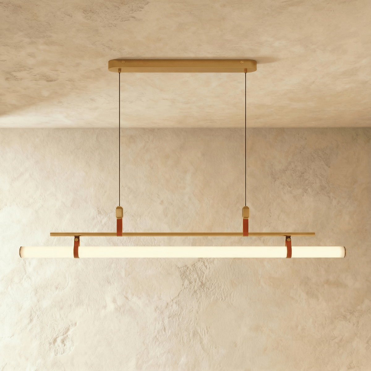 Suspension luminaire LED en métal élégant, hauteur réglable, pour plan de travail, bureau ou table à manger, éclairage fonctionnel, 3000K 6000K, noir et or