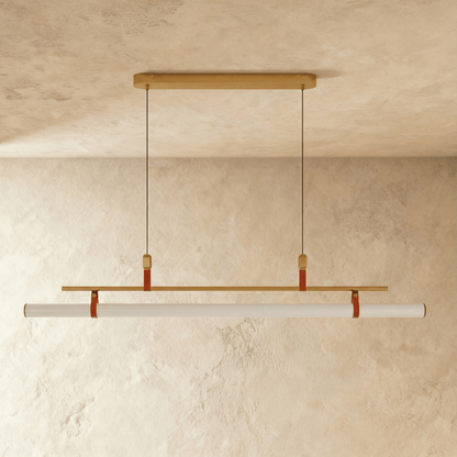 Suspension luminaire LED en métal élégant, hauteur réglable, pour plan de travail, bureau ou table à manger, éclairage fonctionnel, 3000K 6000K, noir et or
