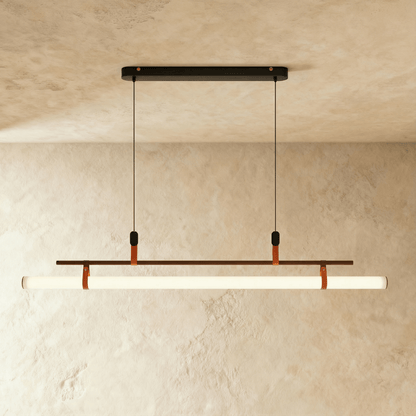Suspension luminaire LED en métal élégant, hauteur réglable, pour plan de travail, bureau ou table à manger, éclairage fonctionnel, 3000K 6000K, noir et or