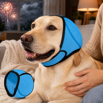 Ortekor Dog Ear Cover for Swimming, Bath Time & Loud Noise Comfort - Soft Calming Ear Muff to Help Keep Water & Debris Out