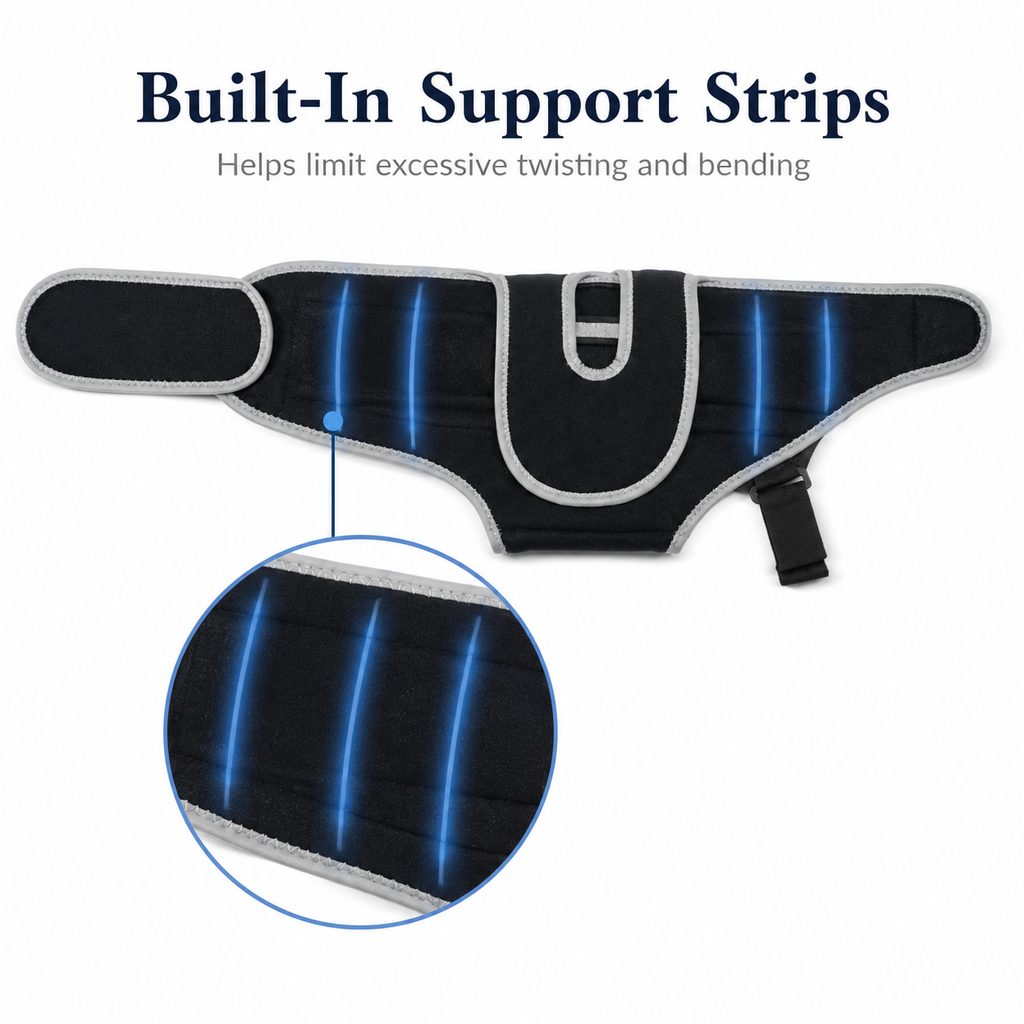Ortekor SpineGuard Dog Back Support Vest for Dachshunds & Corgis - Adjustable Spinal Support Brace for Senior Dogs, Recovery Days & Gentle Walks