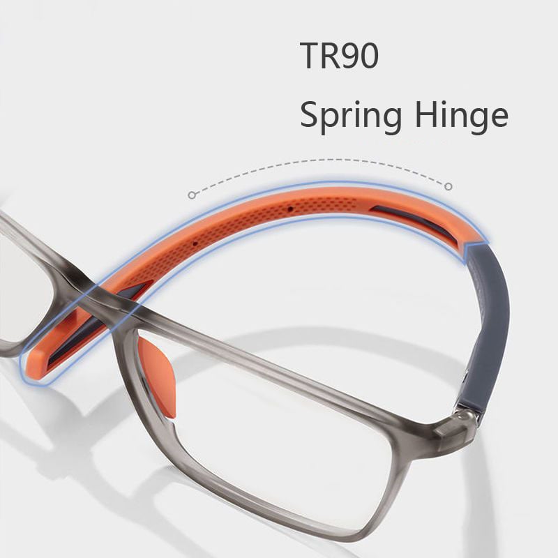 Progressive Reading Glasses Titanium Frame Blue Light Blocking Multi-Focus Lenses for Computer Work & Everyday Use