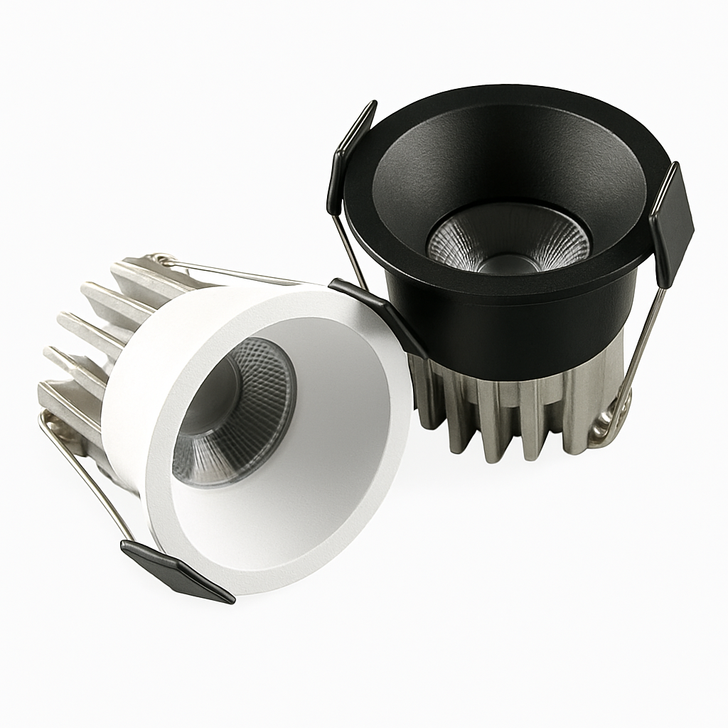 Recessed LED Ceiling Spotlight | Dimmable COB Downlight for Kitchen & Bedroom | Anti-Glare Aluminum Housing | 3W or 5W Options