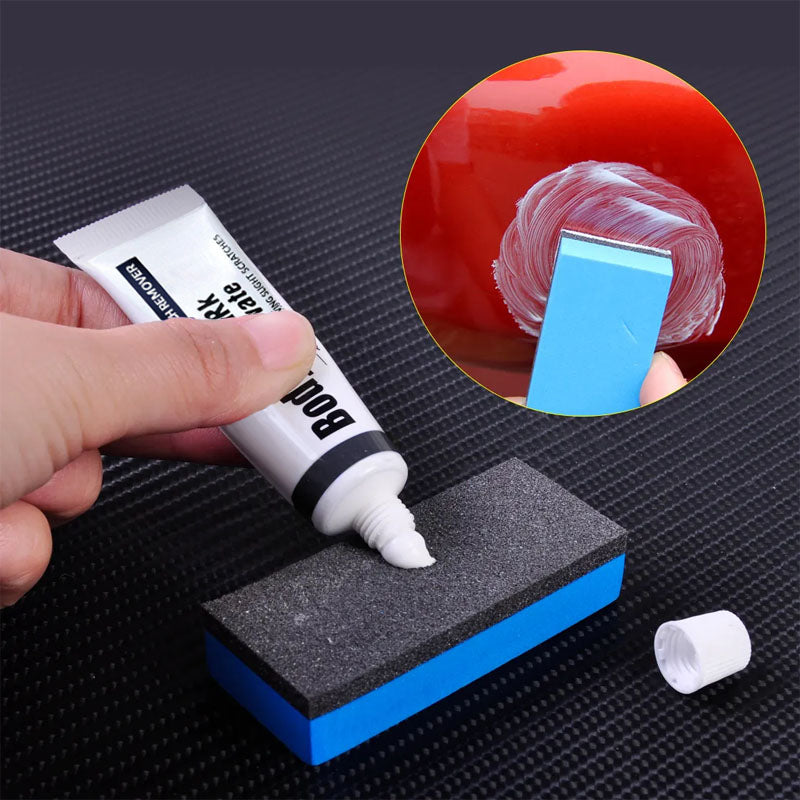 Car Paint Repair Compound Kit with Professional Applicator Sponge for Removing Surface Imperfections & Restoring Shine on Automotive Clear C