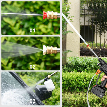 Hydroshot | Nettoyeur haute pression sans fil avec buse 3-en-1 | Léger et portable pour un nettoyage extérieur rapide