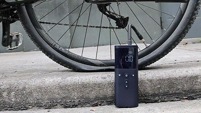 Portable Air Compressor, Tire Inflator for Cars and Motorcycles, Cordless Bike Pump with Digital Pressure Gauge