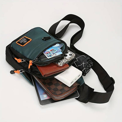 Compact Crossbody Bag with Organized Compartments & Weather-Resistant Shell for Daily Commute