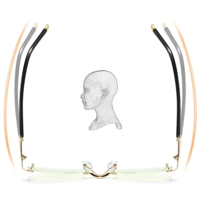 Progressive Reading Glasses with Blue Light Filter for Near & Distance Vision | Anti-Reflective Multifocal Eyewear | Lightweight TR90 Frame