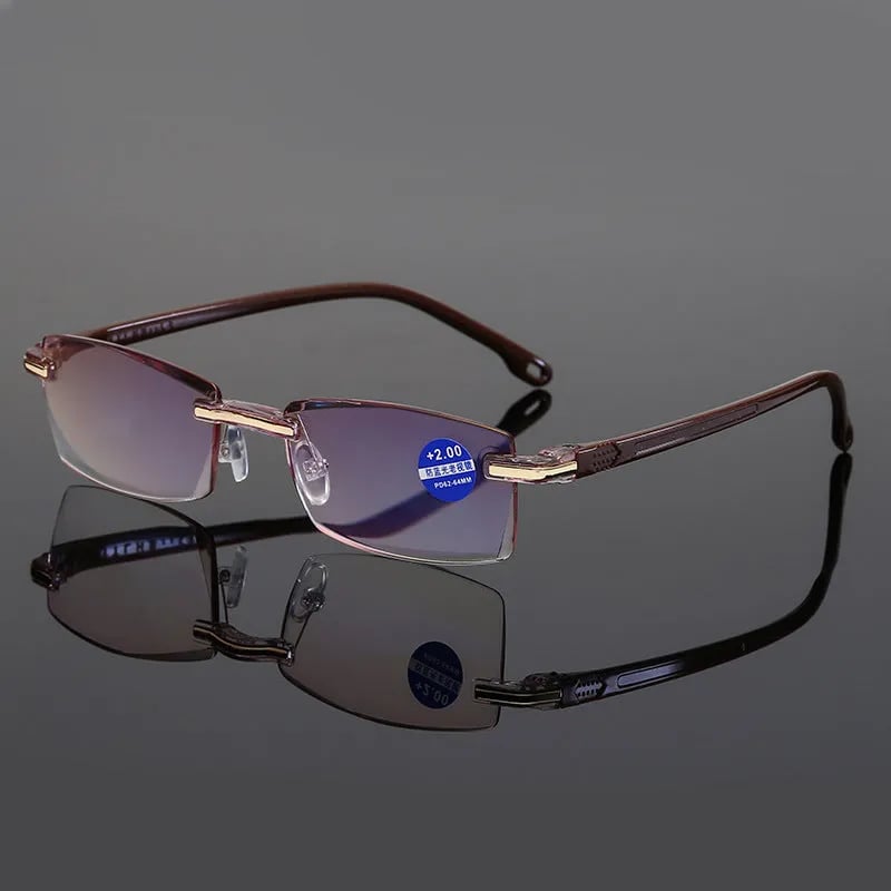 Progressive Reading Glasses with Blue Light Filter for Near & Distance Vision | Anti-Reflective Multifocal Eyewear | Lightweight TR90 Frame
