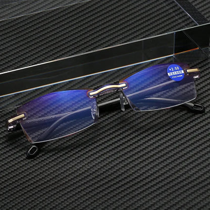 Progressive Reading Glasses with Blue Light Filter for Near & Distance Vision | Anti-Reflective Multifocal Eyewear | Lightweight TR90 Frame
