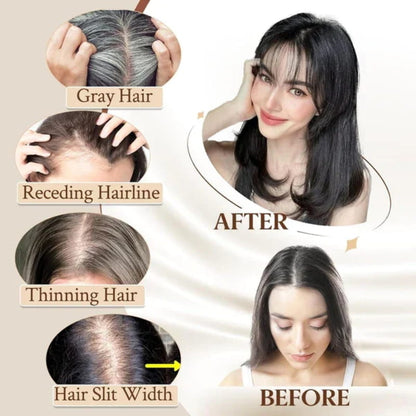 Clip-In Bangs Hairpiece with Side Swept Layers – Instant Fringe Look for Any Occasion | Natural Texture Heat Stylable