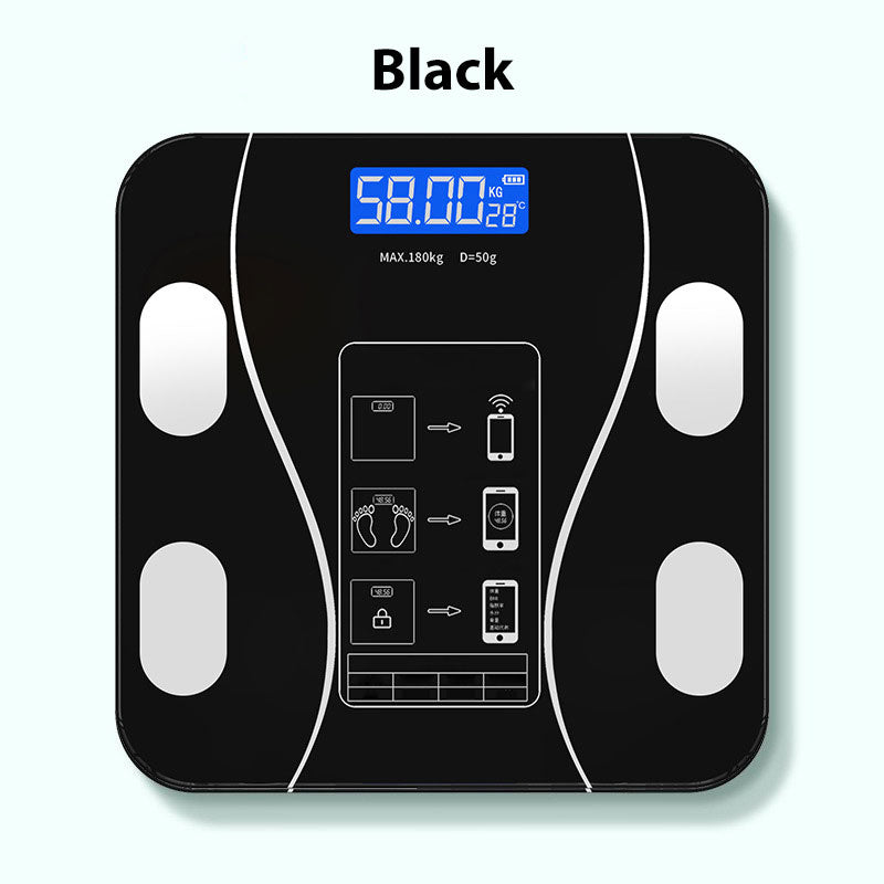 Bluetooth Smart Body Scale with Body Fat Analyzer – Tracks Weight, BMI, Muscle Mass & Hydration for Fitness Goals at Home