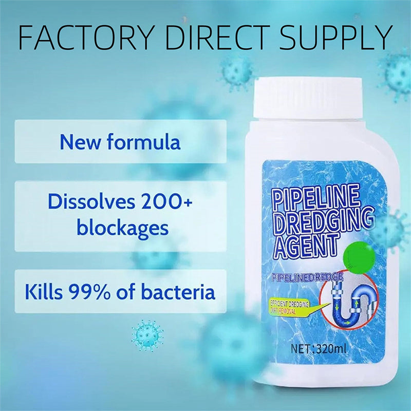 Drain Cleaner Powder for Kitchen Sink Bathroom Shower Clogs Hair Grease Odor Eliminator Safe Pipes RV Septic Systems Fast Acting Gel Treatme