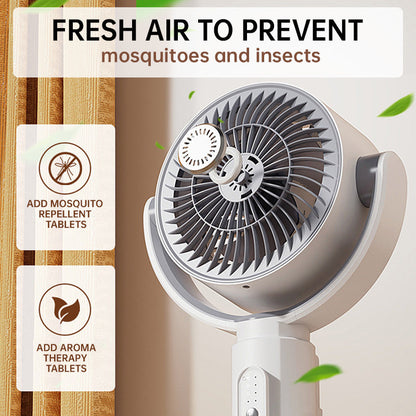 Whisper-Quiet Pedestal Fan with Remote Control USB-Powered 5-Speed Oscillating Tower Fan for Bedroom Office Living Room Adjustable Height Na