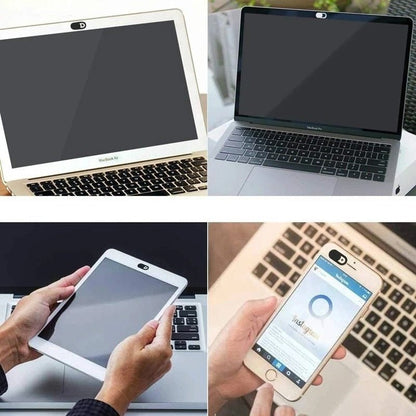 Webcam Privacy Covers Ultra-Thin Sliding Lens Blockers for Laptops Phones Tablets Computers Desktop Security Shield 6-Pack Black White