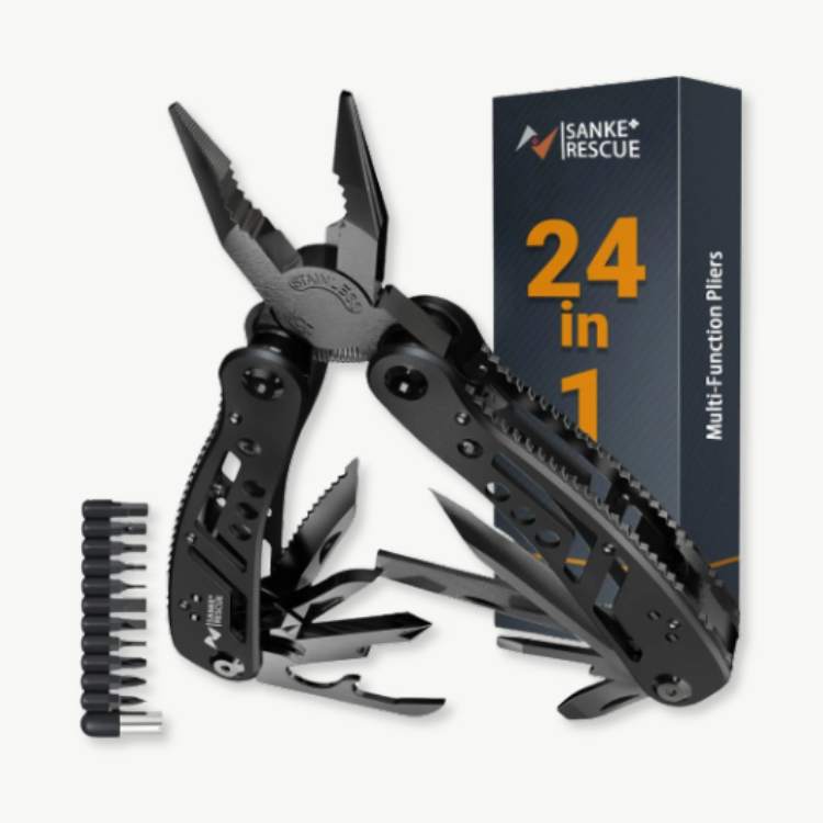 All-in-One Wire Stripper & Crimping Pliers – 24-Function Multi-Tool for Electrical Work, Home Repair & Fieldwork