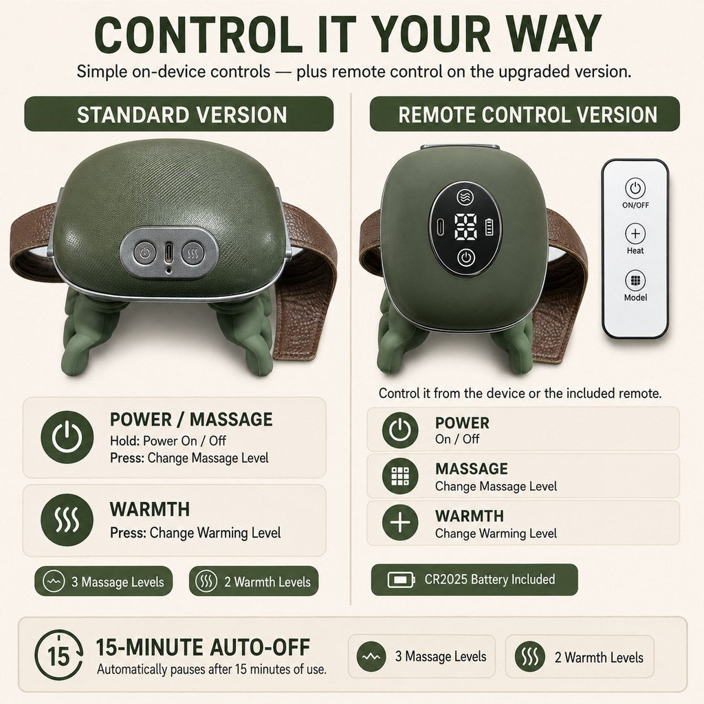 Ortekor Hands-Free Dog Massager with Heat – Bionic Kneading for Post-Walk Relaxation & Everyday Comfort