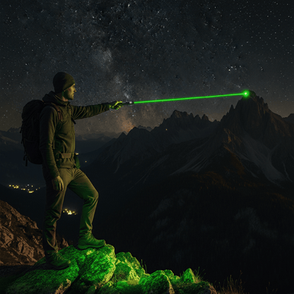 Rechargeable Long-Range Laser Pointer with Adjustable Focus for Presentations and Stargazing