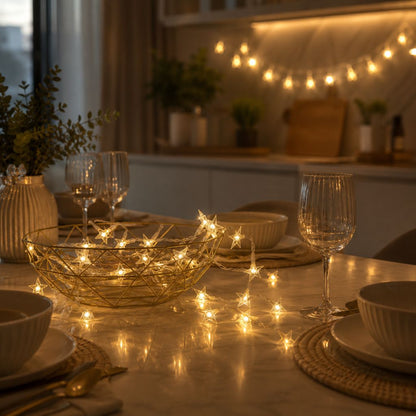 Guirlande lumineuse à piles pour chambre d'enfant, éclairage LED décoratif blanc chaud, décoration murale pour chambre, salle de jeux ou chambre de bébé