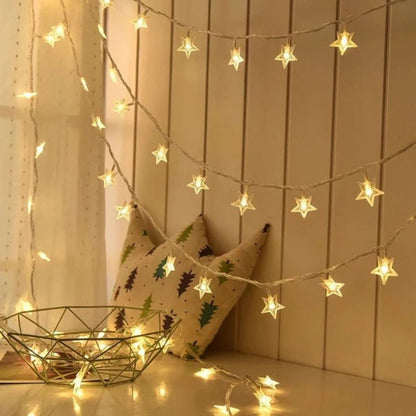 Guirlande lumineuse à piles pour chambre d'enfant, éclairage LED décoratif blanc chaud, décoration murale pour chambre, salle de jeux ou chambre de bébé