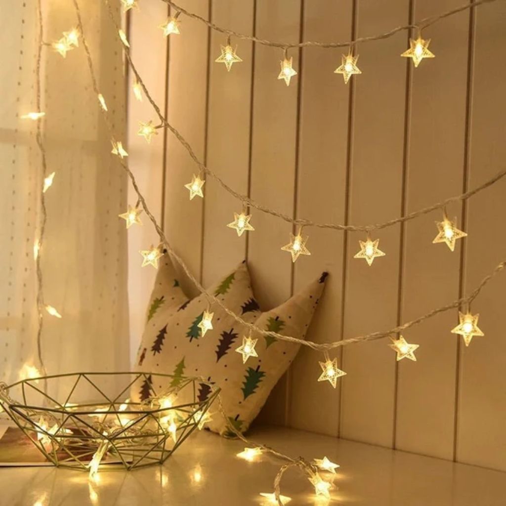 Guirlande lumineuse à piles pour chambre d'enfant, éclairage LED décoratif blanc chaud, décoration murale pour chambre, salle de jeux ou chambre de bébé