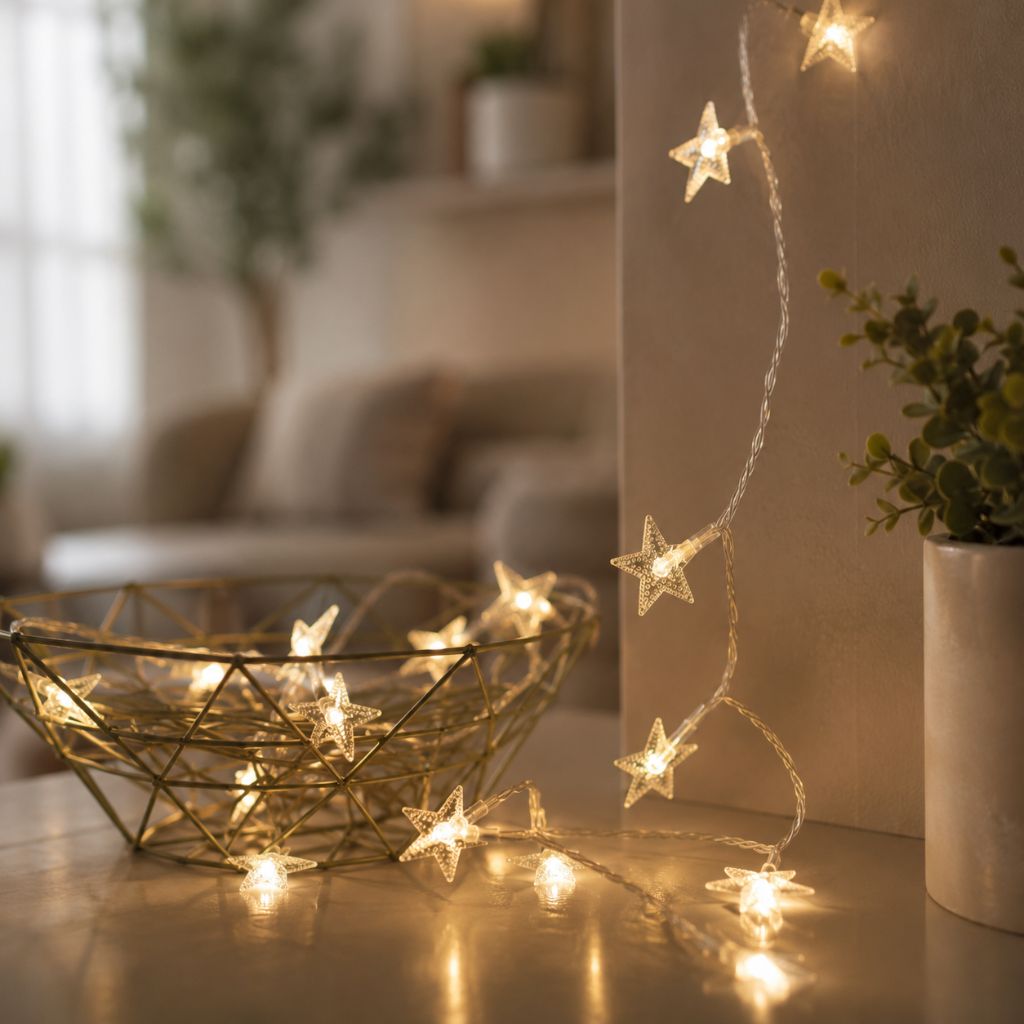 Guirlande lumineuse à piles pour chambre d'enfant, éclairage LED décoratif blanc chaud, décoration murale pour chambre, salle de jeux ou chambre de bébé