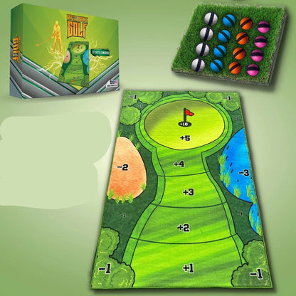 Jeu de cible de golf portable avec balles auto-agrippantes pour entraînement dans le jardin et compétition en famille en intérieur comme en extérieur