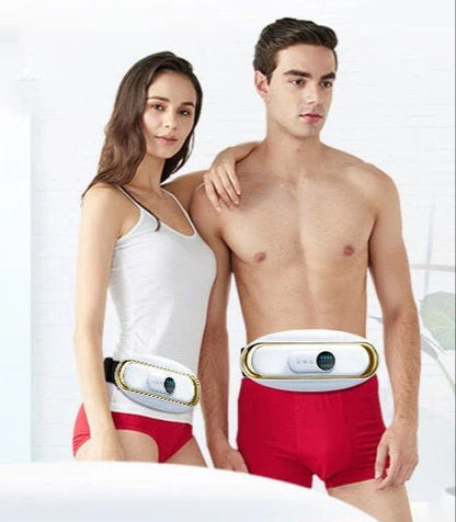 Electric Abdominal Toning Belt with Vibration Therapy – Rechargeable Waist Wrap for Core Sculpting & Comfort at Home or Work