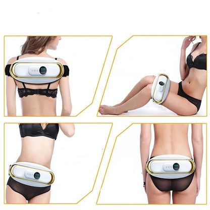 Electric Abdominal Toning Belt with Vibration Therapy – Rechargeable Waist Wrap for Core Sculpting & Comfort at Home or Work