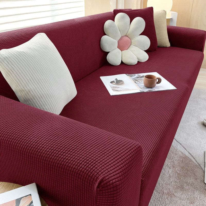 Stretch Sofa Slipcover with Non-Slip Grip – Furniture Protector for Living Room Couch | Fits 1-4 Seater Sofas | Pet & Stain Resistant