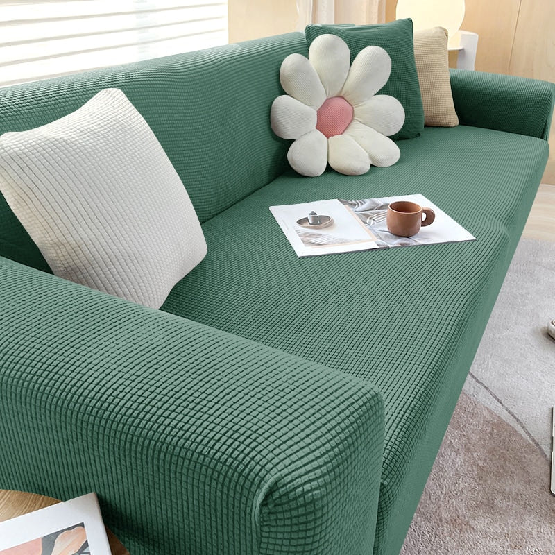 Stretch Sofa Slipcover with Non-Slip Grip – Furniture Protector for Living Room Couch | Fits 1-4 Seater Sofas | Pet & Stain Resistant