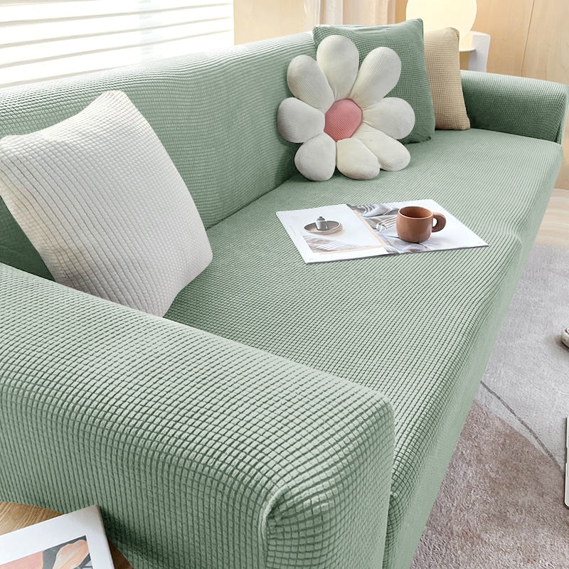 Stretch Sofa Slipcover with Non-Slip Grip – Furniture Protector for Living Room Couch | Fits 1-4 Seater Sofas | Pet & Stain Resistant