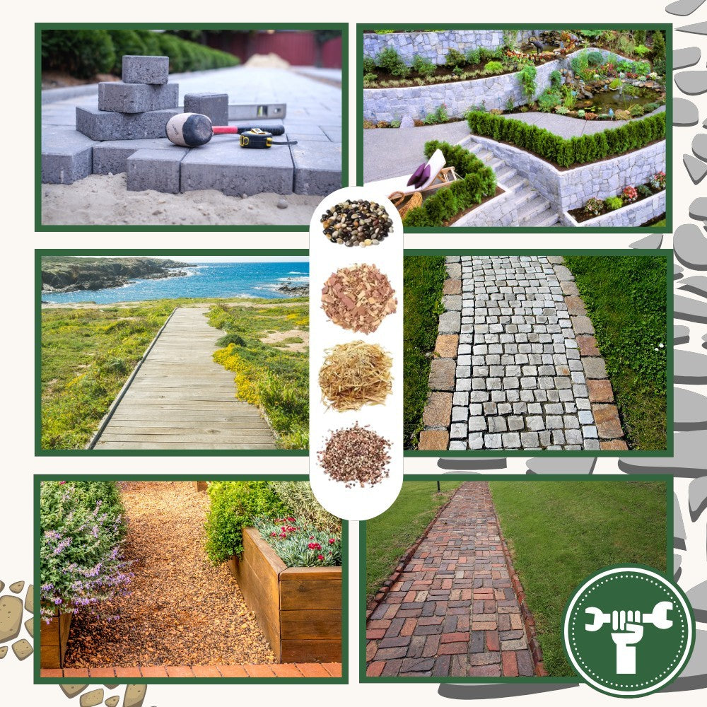 Landscape Adhesive for Mulch, Gravel & Sand – Weatherproof Binder for Beds, Paths & Slopes – Covers 86–130 sq ft