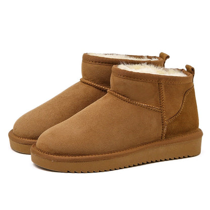Women's Faux Fur Lined Winter Ankle Boots with Side Zipper | Warm Insulated Snow Booties for Cold Weather | Non-Slip Sole