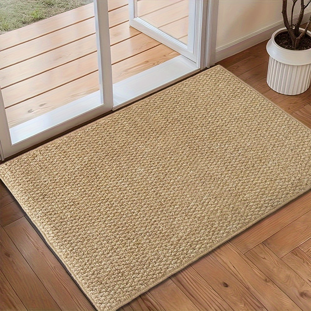 Indoor Outdoor Entry Mat with Rubber Backing | Non-Slip Floor Runner for Entryway, Hallway, Kitchen | Machine Washable Moisture Barrier