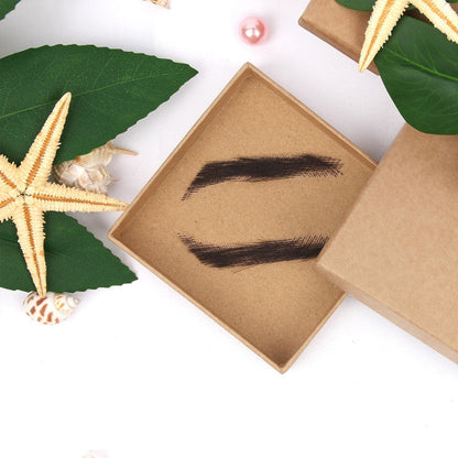 Temporary Adhesive Eyebrow Hairpieces for Natural Fuller Brows – Reusable 4D False Eyebrows for Women & Men