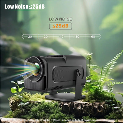Portable Mini Projector with Android 11, 1080p HD, 300 ANSI Lumens, WiFi 6, Bluetooth, 150 in Screen for Home Theater, Outdoor Movies