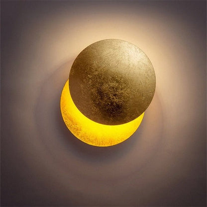 Crescent Moon Wall Sconce – Ambient LED Light Fixture for Living Room, Bedroom & Hallway – Modern Minimalist Design with Soft Warm Glow