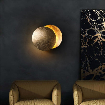Crescent Moon Wall Sconce – Ambient LED Light Fixture for Living Room, Bedroom & Hallway – Modern Minimalist Design with Soft Warm Glow