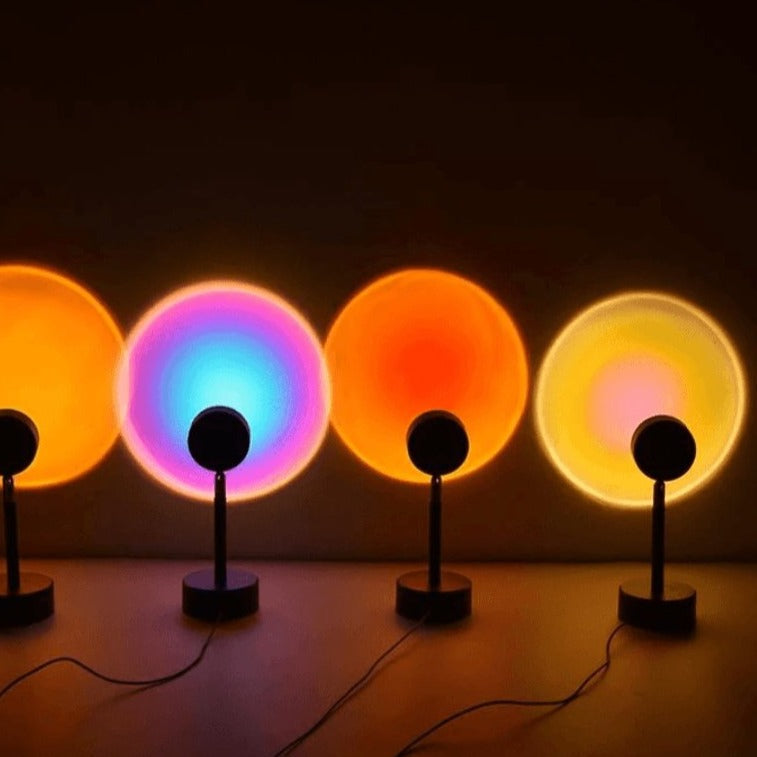 Lampe d'ambiance LED rechargeable par USB avec télécommande, 16 réglages de couleur, angle réglable, pour chambre à coucher, bureau ou table de chevet