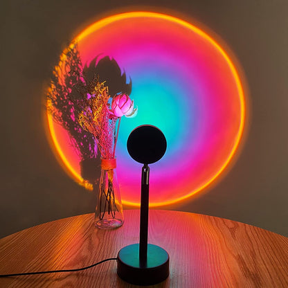 Lampe d'ambiance LED rechargeable par USB avec télécommande, 16 réglages de couleur, angle réglable, pour chambre à coucher, bureau ou table de chevet