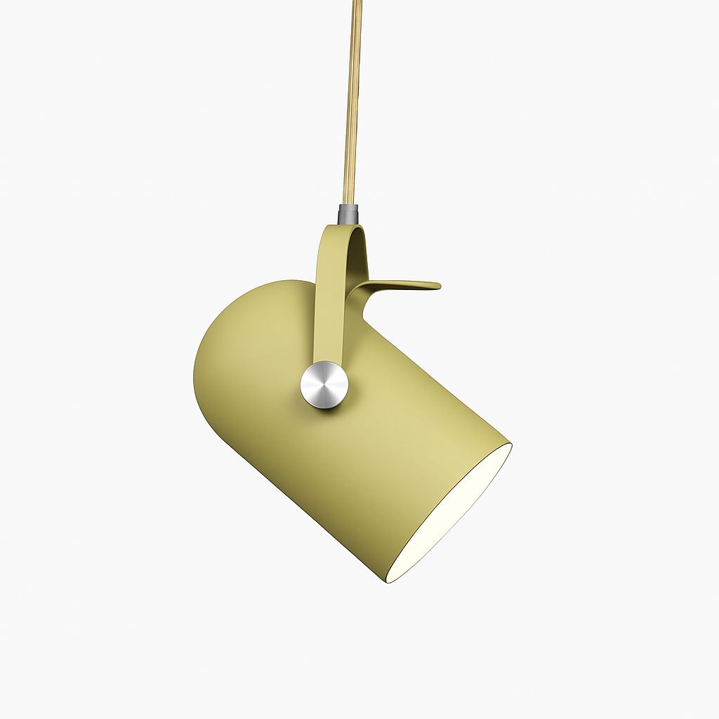 Colorful Aluminum Pendant Light with Adjustable Cord for Kitchen, Bedroom & Dining Room