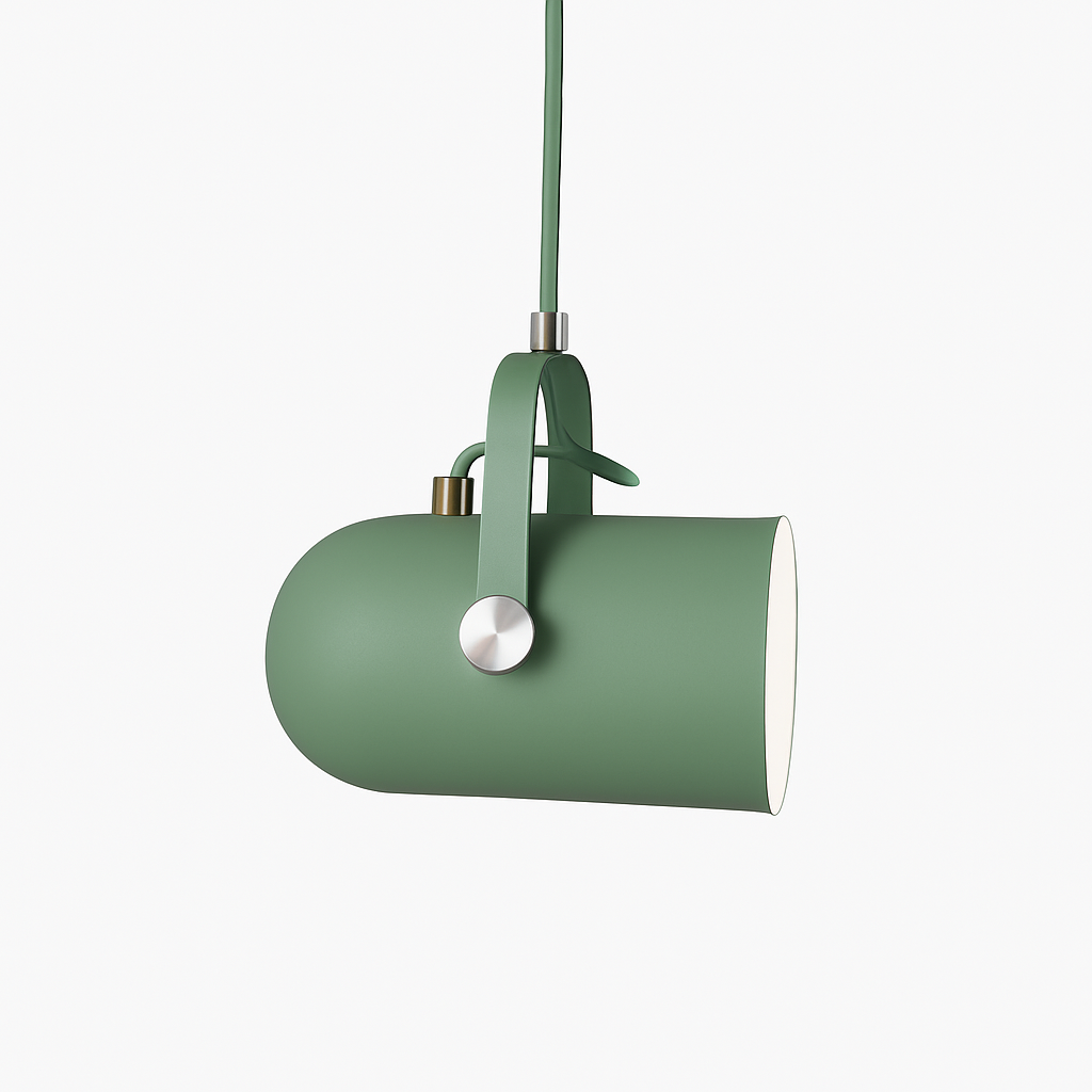 Colorful Aluminum Pendant Light with Adjustable Cord for Kitchen, Bedroom & Dining Room