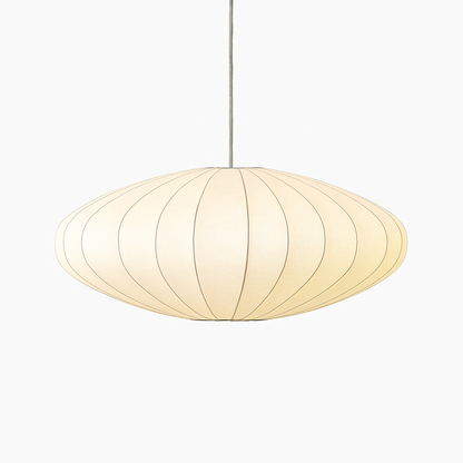 Japanese-Inspired Fabric Pendant Light — Soft Lantern Style Ceiling Fixture for Living Room, Bedroom & Dining