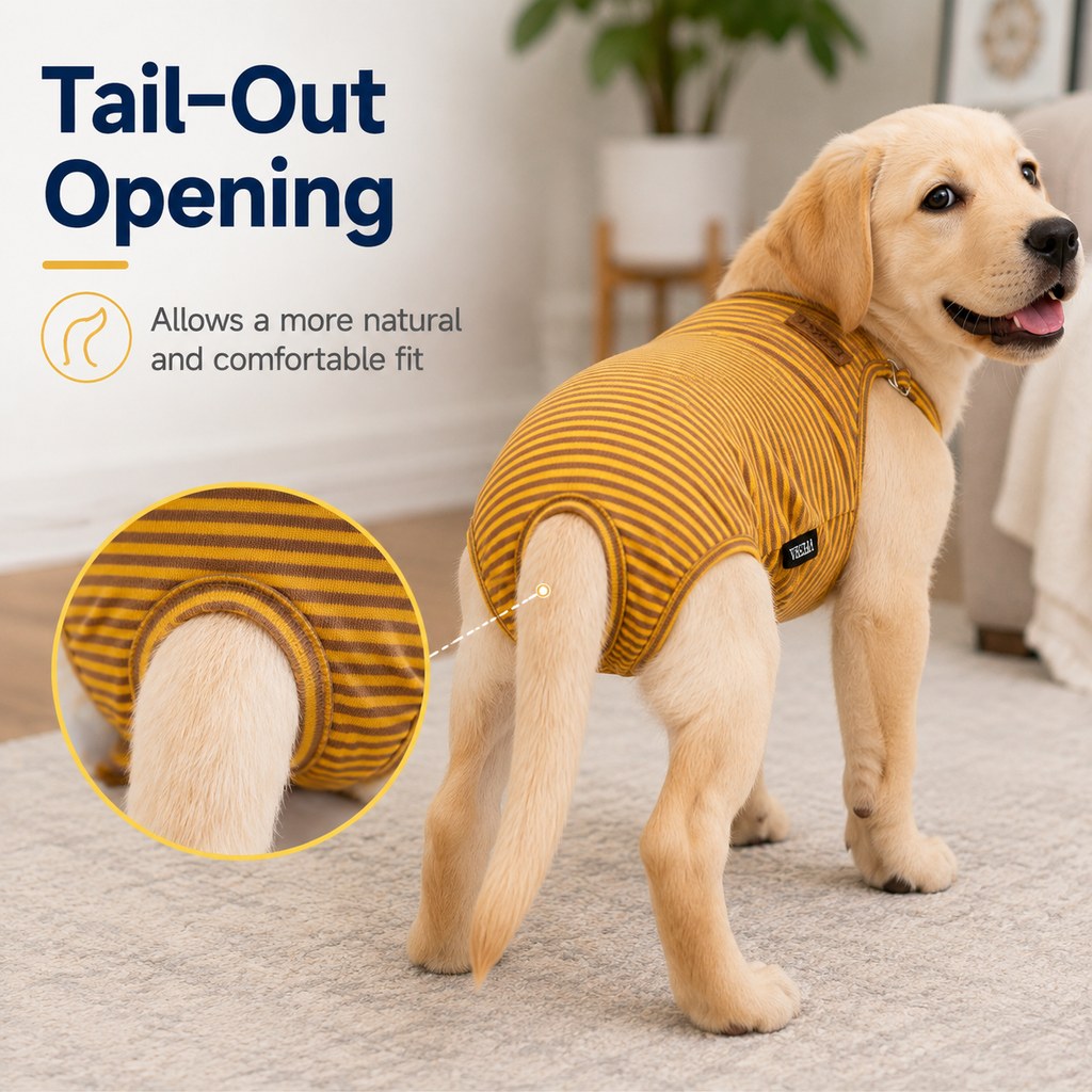 Ortekor Washable Female Dog Heat Pants for Home & Furniture Protection - Adjustable Sanitary Diaper with Shoulder Straps